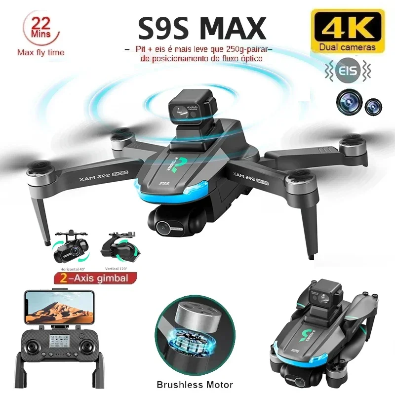 YENI S9S MAX MINI Drone 4K 2 E - Drone Camera 4K incelemesi ve fiyatı